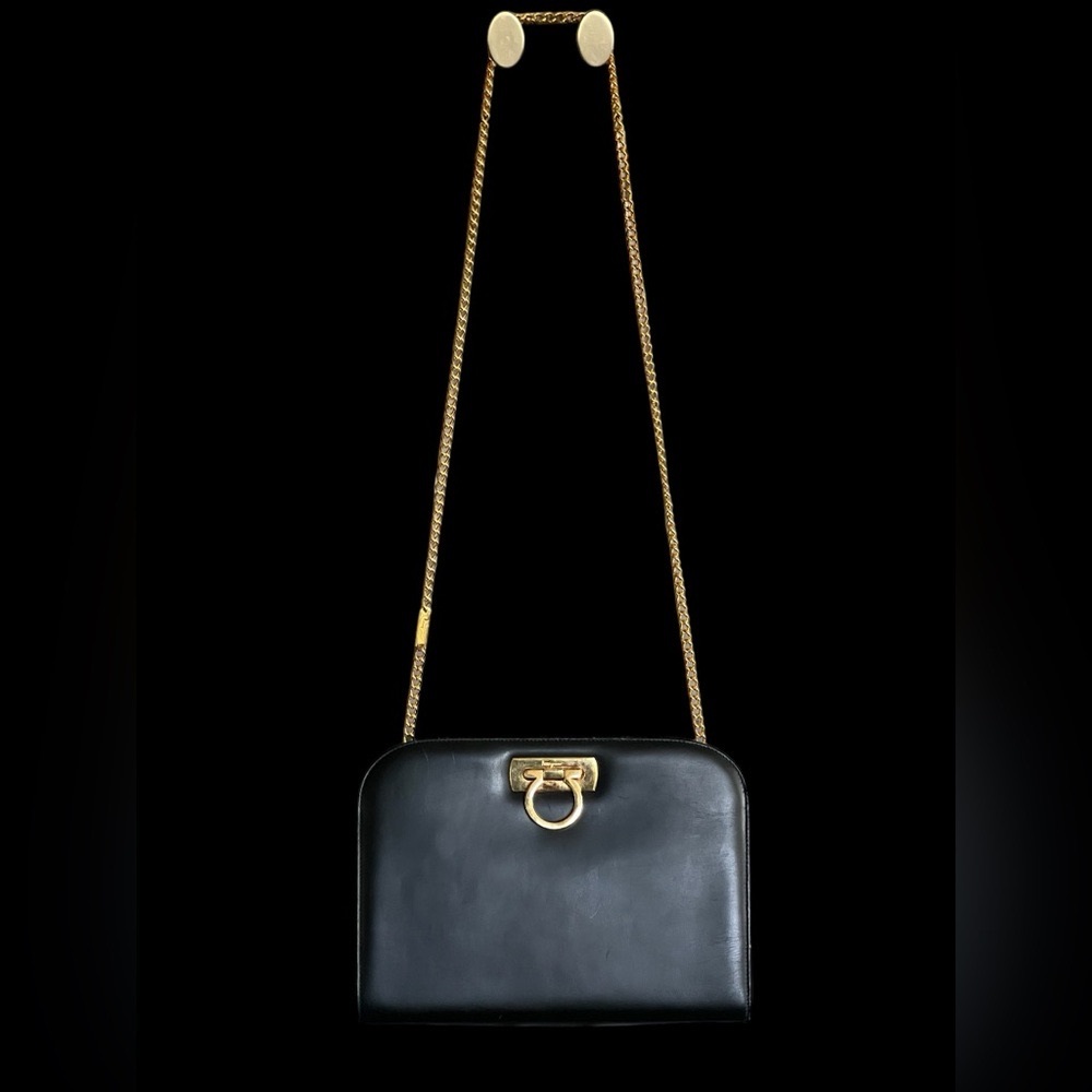 SALVATORE FERRAGAMO DIANA Gancini Chain Shoulder/Crossbody/Clutch Bag